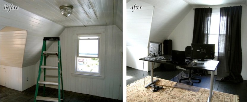 before and after office